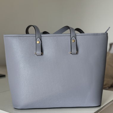 H&M Shopper Handtasche in Hellblau - wie neu -