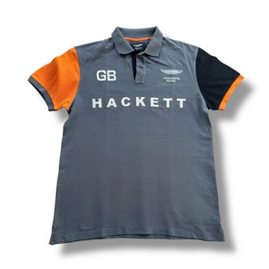 Hackett London Aston Martin Racing polo grigio