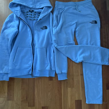 The North Face blue tracksuit
