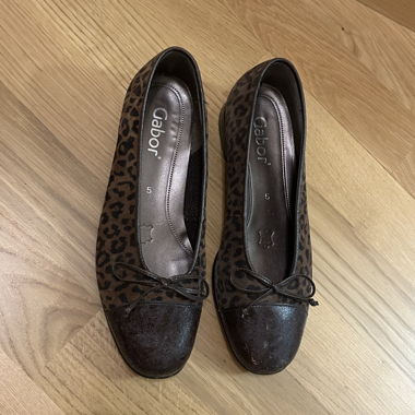 Ballerines Gabor à imprimé léopard