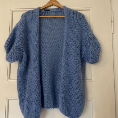 Blue Wool Cardigan