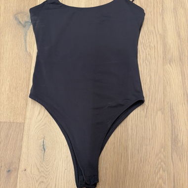 Black Spaghetti Strap Bodysuit