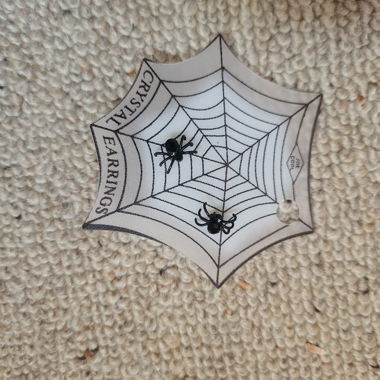 Orecchini a Bottone Spider Crystal