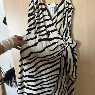 Zebra wrap dress