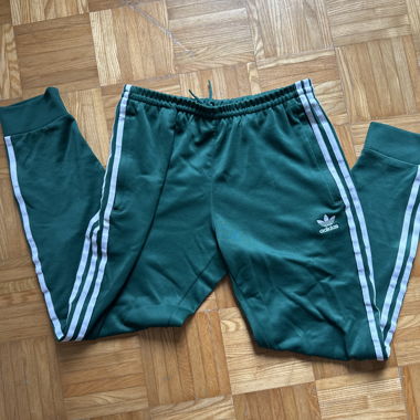 Green Adidas Track Pants