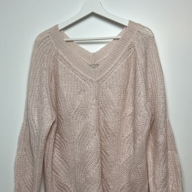 Modern Rarity knitted oversized pink sweater, M