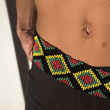 Ceinture élastique perlée VINTAGE  