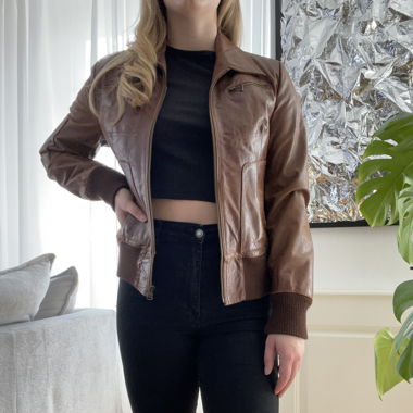 Vintage Lederjacke