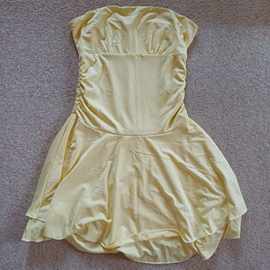 Vestito giallo burro