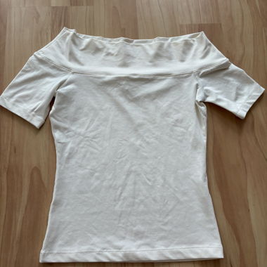 Top épaules dénudées blanc H&M XS