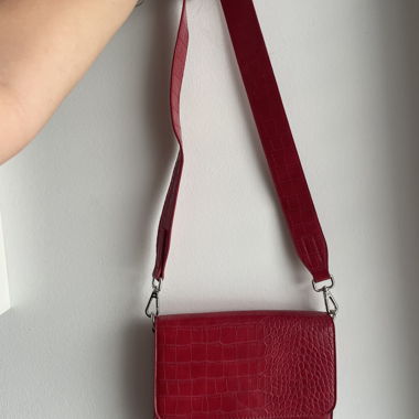 Borsa a mano rossa