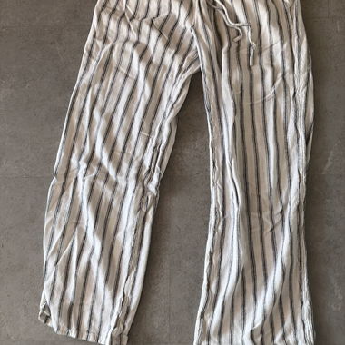 Striped Linen Pants H&M