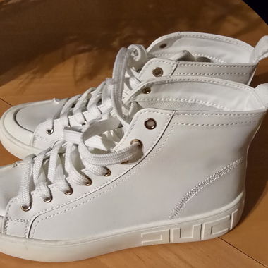 Weisse Damen-Sneaker