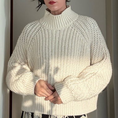 chunky knit sweater 