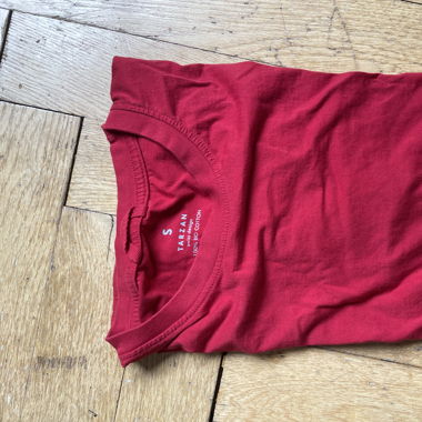 Rotes Biobaumwolle T-Shirt von Tarzan