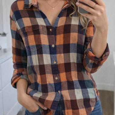 Chemise en flanelle à carreaux