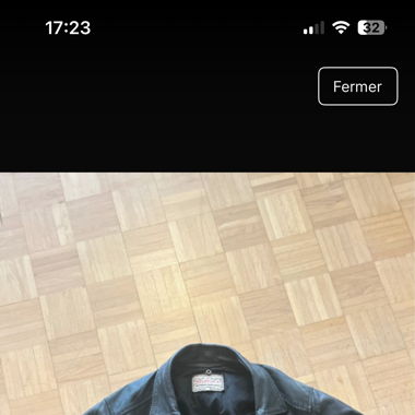  Grosse veste en cuir