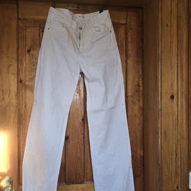 White Jeans with Fringe