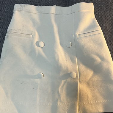 Jupe courte blanche 