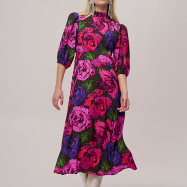 Abito midi floreale