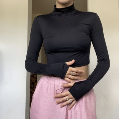longsleeve top mit rückenausschnitt