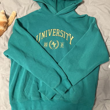 Felpa University verde