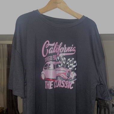 Grafik Shirt, schwarz 