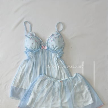 Coquette Blue Mesh Set (size M)