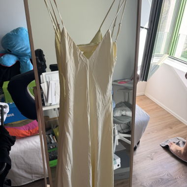 Abito slip Zara giallo