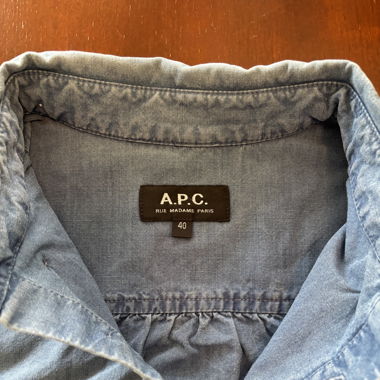 Chemise APC en denim