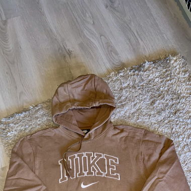 Vintage nike hoodie, rost-braun