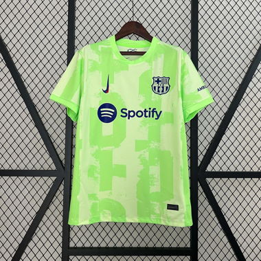 Maillot Barcelone Vert Blanc