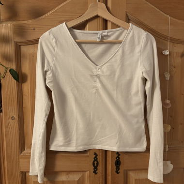 T-shirt blanc manches longues