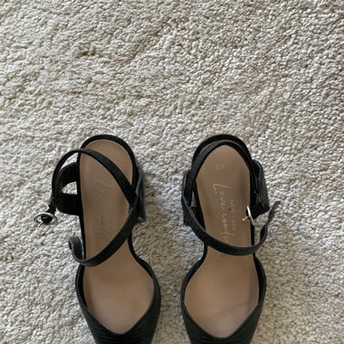 cute black heels size 38
