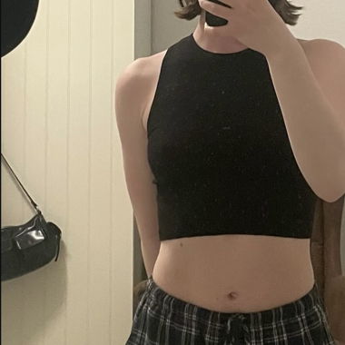 Crop top noir