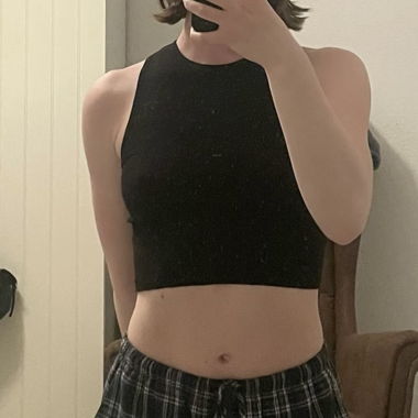 Crop top noir
