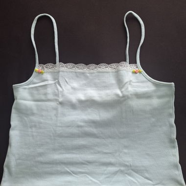 Top spaghetti en dentelle