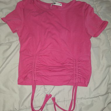 T-shirt rose cintré
