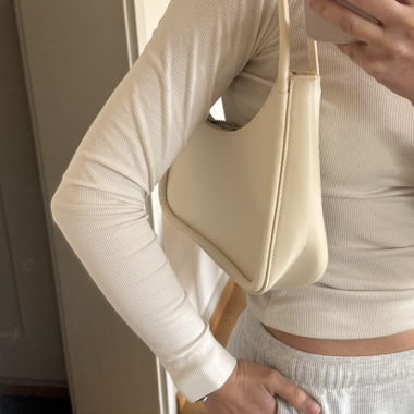 Sac bandoulière beige