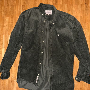 Camicia in velluto a coste Carhartt olive XL