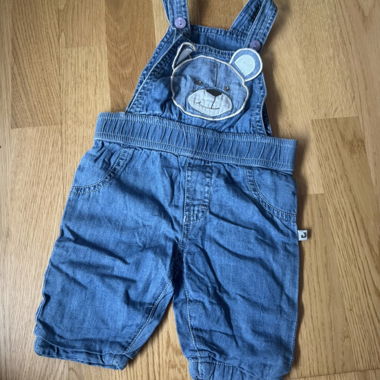 Kids short denim overalls