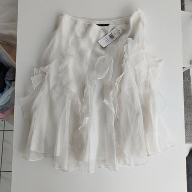 Ralph Lauren gonne Seta crema bianco gr. M 38 