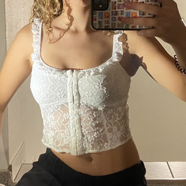 Top style corset blanc Motel Rocks