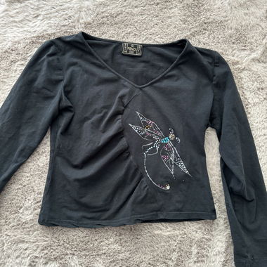 Maglia maniche lunghe Fendi con scollatura a V