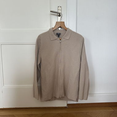 Strickjacke Beige