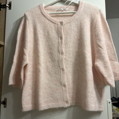 Pink Knit Cardigan