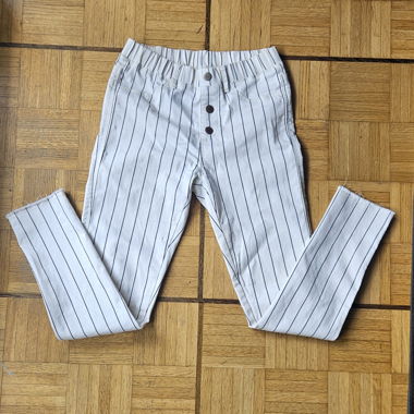 Striped Pants with Elastic Waist