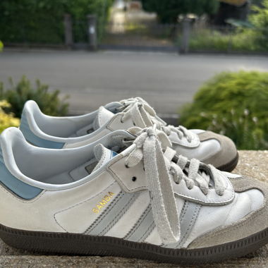 Adidas Samba white & blue