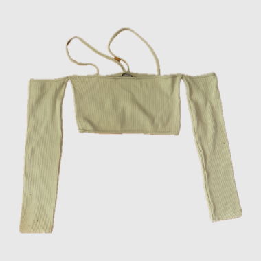 Long-Sleeve Crop Top
