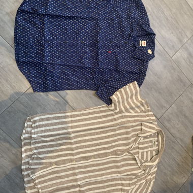 2 shirts (1x Levis Small and 1x11 project Medium)